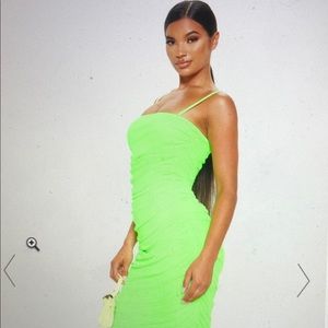 Neon Lime Midaxi Dress